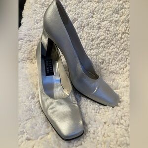 Stuart Weitzman Silver Heels